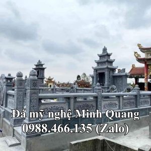 Mẫu Khu Lăng Mộ Đá Gia Tộc xuất xưởng - Đá Mỹ Nghệ Minh Quang