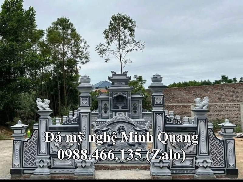 Mẫu Khu Lăng Mộ Đá Gia Tộc xuất xưởng - Đá Mỹ Nghệ Minh Quang