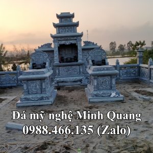 Mẫu Khu Lăng Mộ Đá Gia Tộc xuất xưởng - Đá Mỹ Nghệ Minh Quang