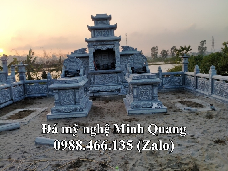 Mẫu Khu Lăng Mộ Đá Gia Tộc xuất xưởng - Đá Mỹ Nghệ Minh Quang