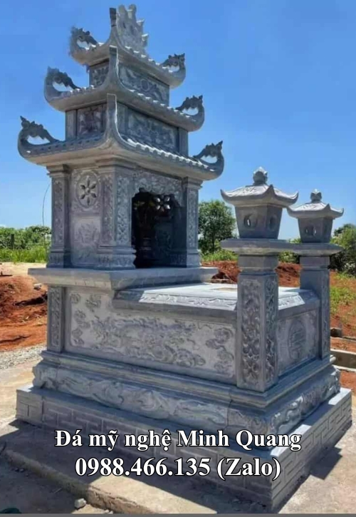 Mẫu Mộ Đá Ba Mái (Mộ Ba Đao) xuất xưởng - Đá Mỹ Nghệ Minh Quang