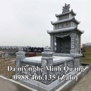 Mẫu Mộ Đá Ba Mái (Mộ Ba Đao) xuất xưởng - Đá Mỹ Nghệ Minh Quang