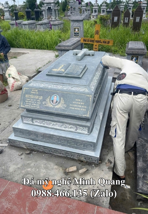 Hình ảnh Mộ Đá Công Giáo - Đá Mỹ Nghệ Minh Quang