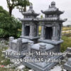 Mẫu Mộ Đá Hai Mái (Mộ Hai Đao) xuất xưởng - Đá Mỹ Nghệ Minh Quang