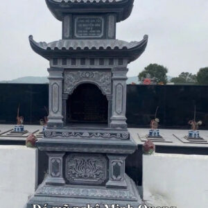 Mẫu Mộ Đá Hai Mái (Mộ Hai Đao) xuất xưởng - Đá Mỹ Nghệ Minh Quang