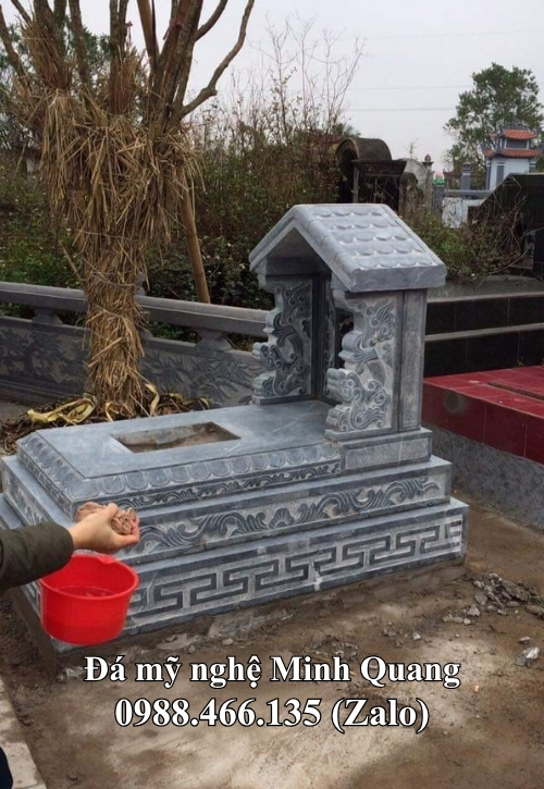 Mẫu Mộ Đá Một Mái (Mộ Mái Vòm) xuất xưởng - Đá Mỹ Nghệ Minh Quang