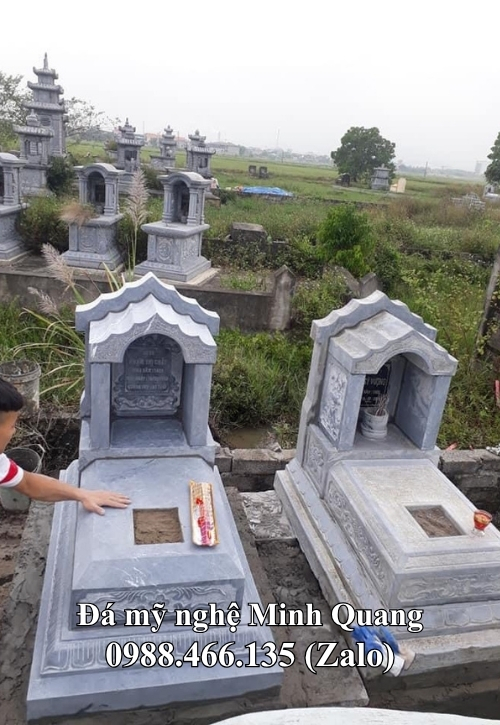 Mẫu Mộ Đá Một Mái (Mộ Mái Vòm) xuất xưởng - Đá Mỹ Nghệ Minh Quang