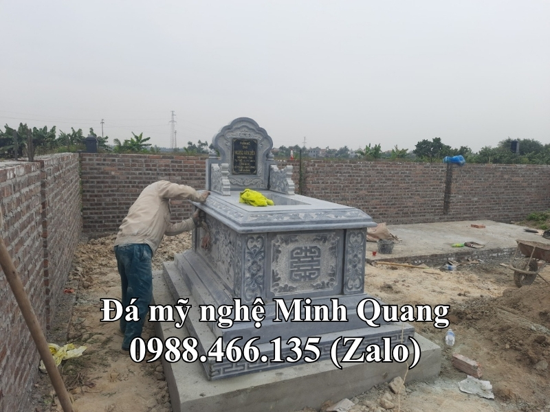 Mẫu Mộ Đá Tam Sơn (Mộ Không Mái) xuất xưởng - Đá Mỹ Nghệ Minh Quang