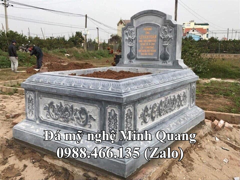 Mẫu Mộ Đá Tam Sơn (Mộ Không Mái) xuất xưởng - Đá Mỹ Nghệ Minh Quang