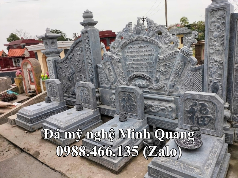 giá mộ đá 2 mái chuẩn phong thủy - Đá Mỹ Nghệ Minh Quang