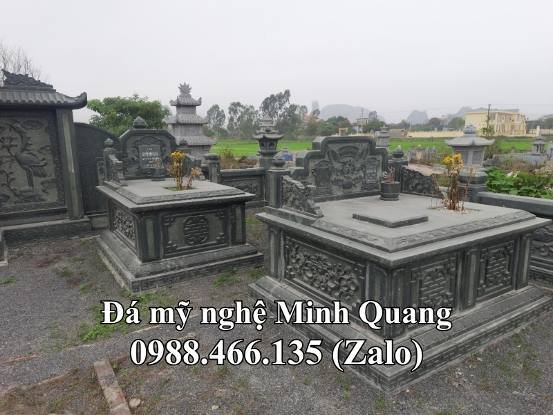 giá mộ đá tròn chuẩn phong thủy - Đá Mỹ Nghệ Minh Quang