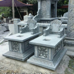 Mẫu Mộ Đá Tam Sơn (Mộ Không Mái) xuất xưởng - Đá Mỹ Nghệ Minh Quang