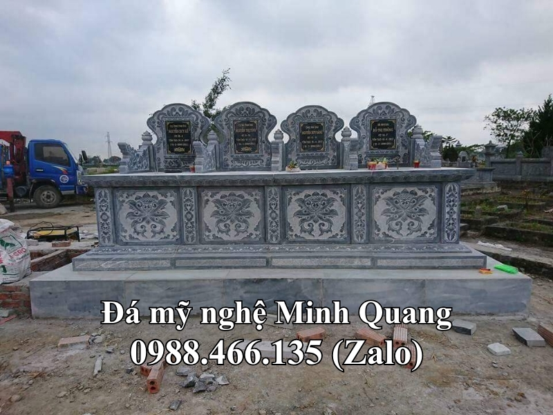 lăng mộ đá xanh giá rẻ chuẩn phong thủy - Đá Mỹ Nghệ Minh Quang