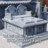 Mẫu Mộ Đá Đôi Ông Bà Cha Mẹ xuất xưởng - Đá Mỹ Nghệ Minh Quang