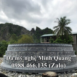 Mẫu Mộ Đá Tròn Phong Thủy xuất xưởng - Đá Mỹ Nghệ Minh Quang
