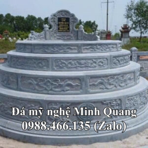 Mẫu Mộ Đá Tròn Phong Thủy xuất xưởng - Đá Mỹ Nghệ Minh Quang