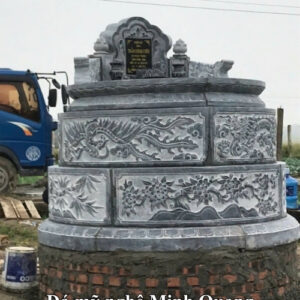 Hình ảnh Mộ Đá Tròn Phong Thủy - Đá Mỹ Nghệ Minh Quang