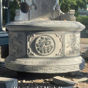 Hình ảnh Mộ Đá Tròn Phong Thủy - Đá Mỹ Nghệ Minh Quang