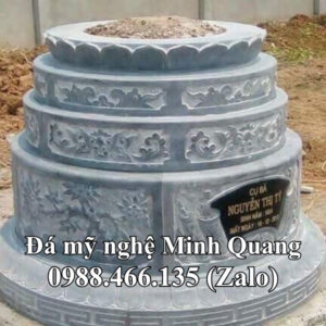 Mẫu Mộ Đá Tròn Phong Thủy xuất xưởng - Đá Mỹ Nghệ Minh Quang