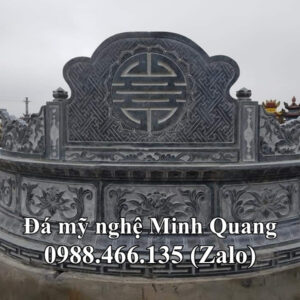 Mẫu Mộ Đá Tròn Phong Thủy xuất xưởng - Đá Mỹ Nghệ Minh Quang
