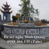 Mẫu Mộ Đá Tròn Phong Thủy xuất xưởng - Đá Mỹ Nghệ Minh Quang